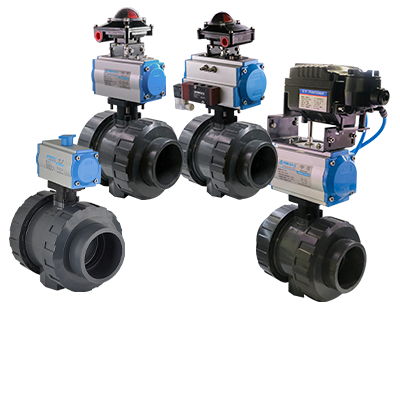 PVC Aktüatörlü Küresel Su Vanaları