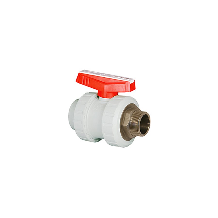 PP Tek Taraf Pirinç Dıştan Dişli Küresel Vana