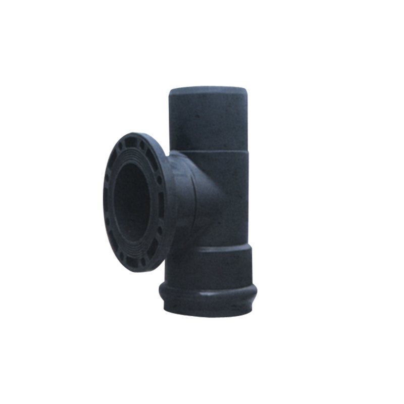 U-PVC 90° Geçme Muflu Flanş Bağlantılı İnegal Te M / F