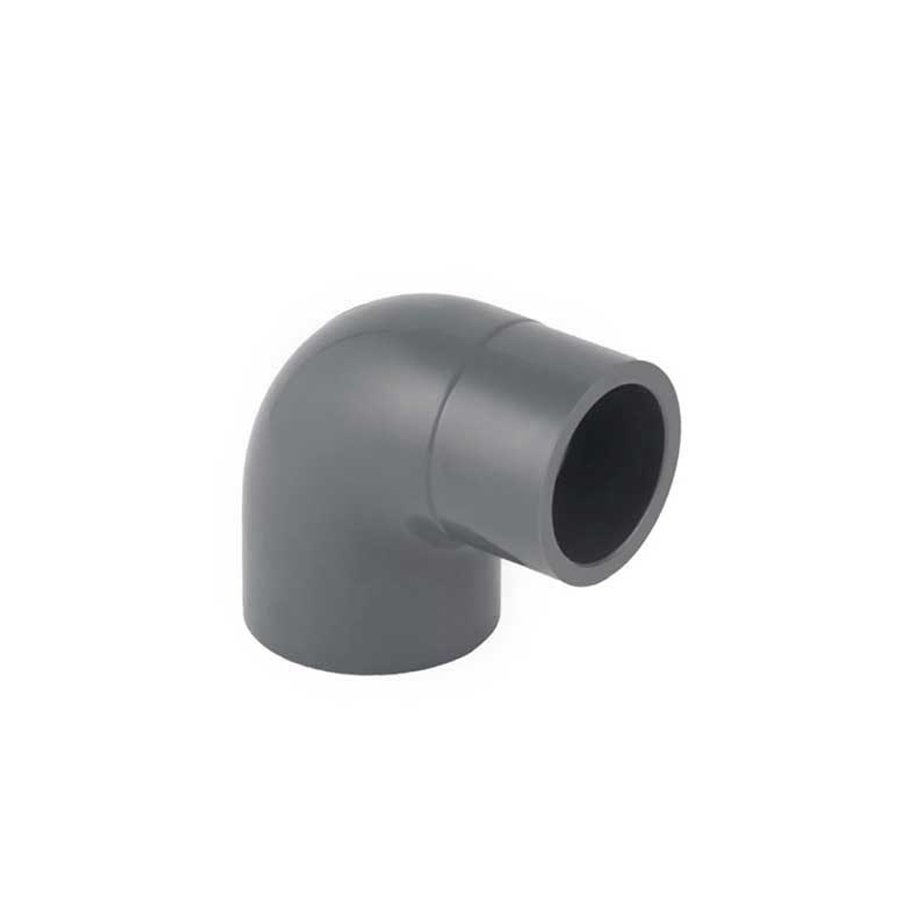 UH-PVC Yapıştırma Muflu Redüksiyonlu 90° Dirsek