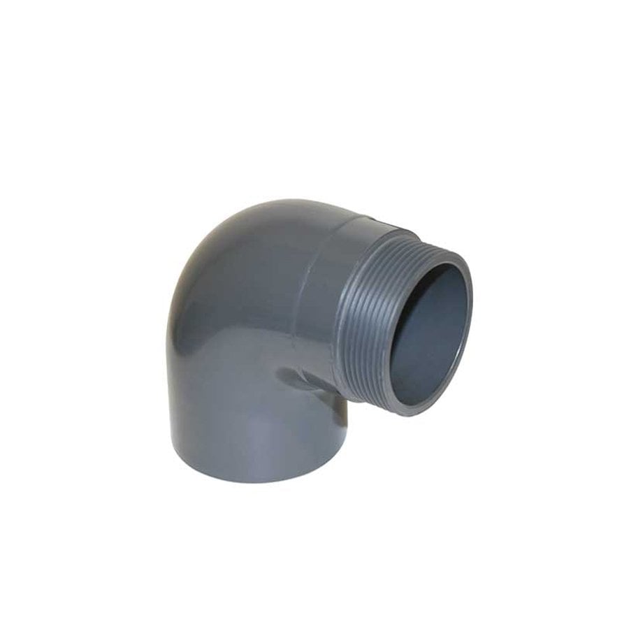 UH-PVC Redüksiyonlu Dış Diş 90° Dirsek