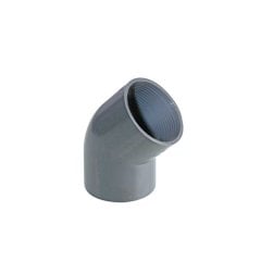 UH-PVC 45° Tek Tarafı İçten Dişli Dirsek