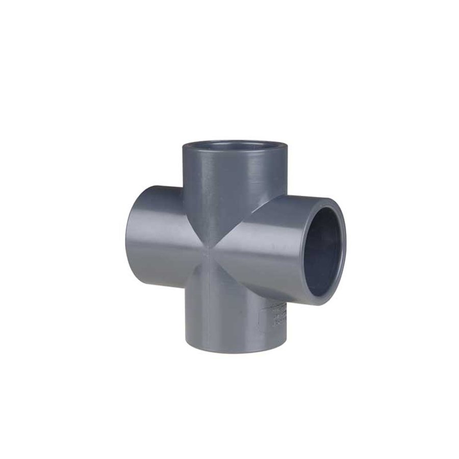 UH-PVC Yapıştırma Muflu 90° Kruva(İstavroz)