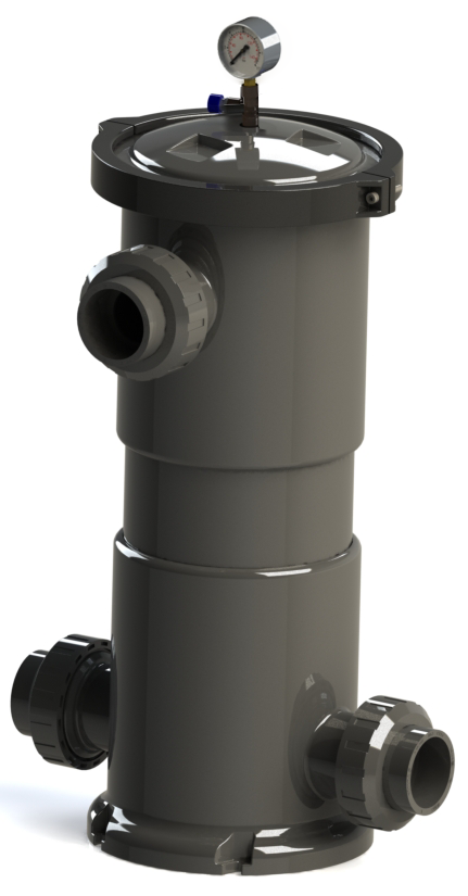 NANO FİBER VORTEX FİLTRE 17 m3/h GİRİŞ - ÇIKIŞ 90°