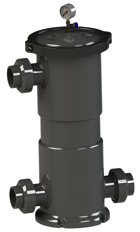 NANO FİBER VORTEX FİLTRE 17 m3/h GİRİŞ-ÇIKIŞ 180°