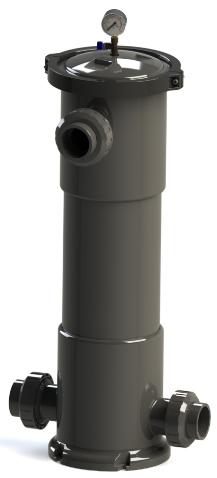 NANO FİBER VORTEX FİLTRE 27 m3/h GİRİŞ - ÇIKIŞ 90°