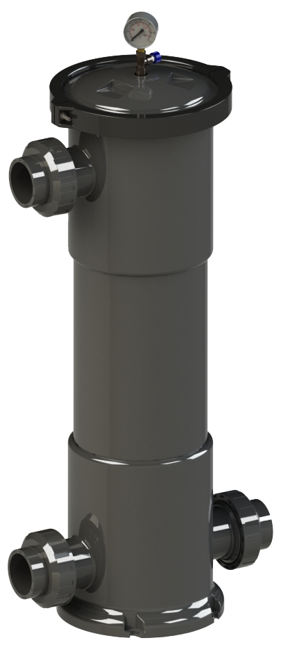 NANO FİBER VORTEX FİLTRE 27 m3/h GİRİŞ-ÇIKIŞ 180°