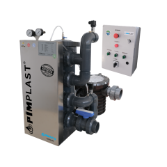 OTOMATİK AQUSYCN SENSÖR KONTROLLÜ NANO FİBER VORTEX FİLTRE 17 m3/h  GİRİŞ-ÇIKIŞ AYNI YÖN 1 HP ÖN FİLTRELİ POMPA(MONOFAZE)