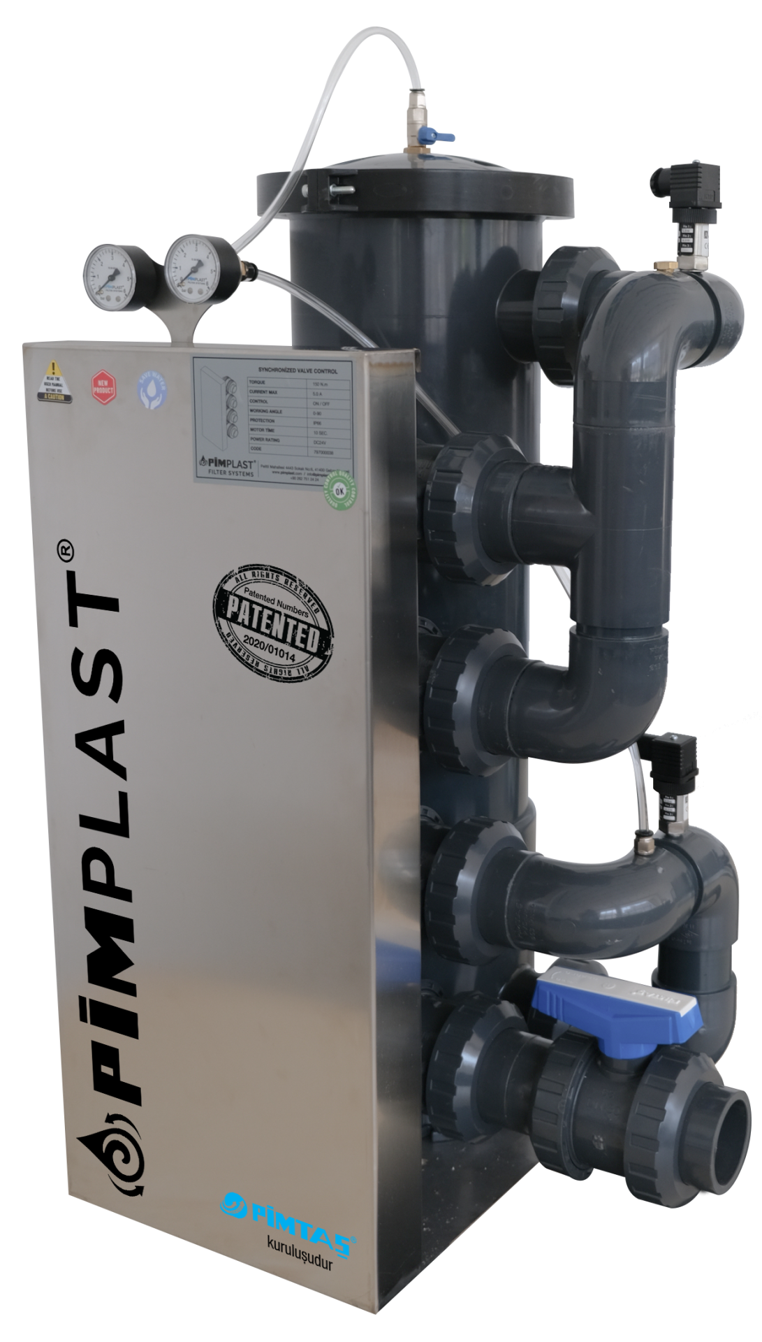 S.V.C.NANO FİBER VORTEX FİLTRE 27 m3/h GİRİŞ-ÇIKIŞ AYNI YÖN